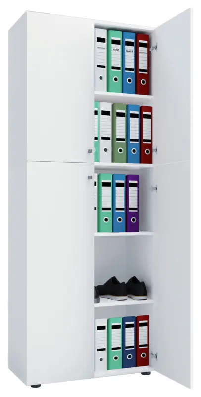Aktenschrank Lona Wei&szlig; ca. 70x182 cm