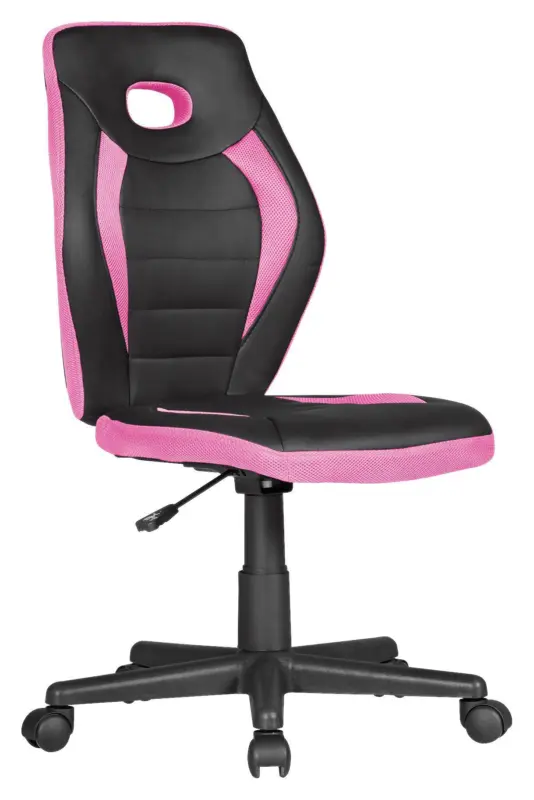 Jugenddrehstuhl Luan ca. 63x91x63 cm Pink,Schwarz