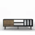 m&ouml;max Dornbirn - Ihr Trendm&ouml;belhaus in Dornbirn Lowboard Hera ca. 160x57 cm Schwarz/Walnuss