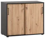 m&ouml;max Dornbirn - Ihr Trendm&ouml;belhaus in Dornbirn Aktenschrank Aino U 1000 ST Schwarz/Eiche Artisan