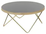 m&ouml;max Dornbirn - Ihr Trendm&ouml;belhaus in Dornbirn Couchtisch Dana in Schwarz/Gold Rund