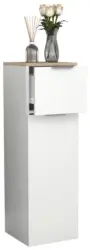 Highboard Donali ca. 30x95 cm Wei&szlig;/Eiche