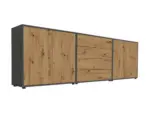 m&ouml;max Dornbirn - Ihr Trendm&ouml;belhaus in Dornbirn Sideboard Mailand Set 5 Anthrazit/Eiche