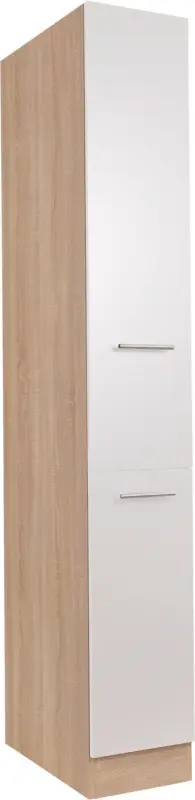 Apothekerschrank MERLE Wei&szlig;/Eichefarben
