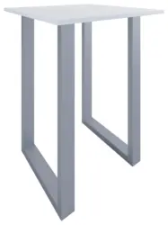 Bartisch XONA Silber/Wei&szlig; ca.80x102x80cm