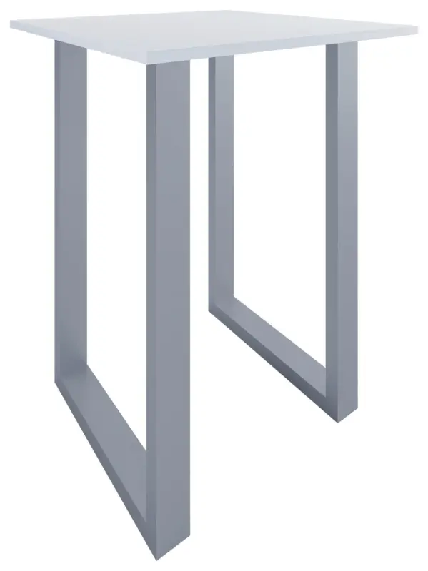 Bartisch XONA Silber/Wei&szlig; ca.80x102x80cm