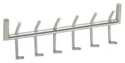 Wandgarderobe ca. 60x19x10 cm Silberfarben
