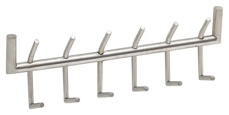 Wandgarderobe ca. 60x19x10 cm Silberfarben