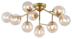 Deckenleuchte Dallas Goldfarben max. 28 Watt Deckenlampe