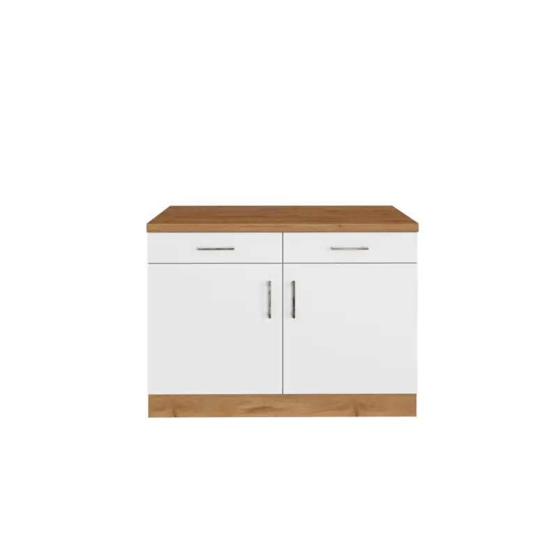Held K&uuml;chenunterschrank ca. 100 cm Wei&szlig;/Eiche