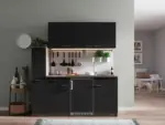 m&ouml;max Dornbirn - Ihr Trendm&ouml;belhaus in Dornbirn Minik&uuml;che Oliver mit Ger&auml;ten ca. 180 cm Schwarz