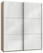 m&ouml;max Dornbirn - Ihr Trendm&ouml;belhaus in Dornbirn Schwebet&uuml;renschrank Level 36D ca. 200 cm Wei&szlig;/Eiche Dekor