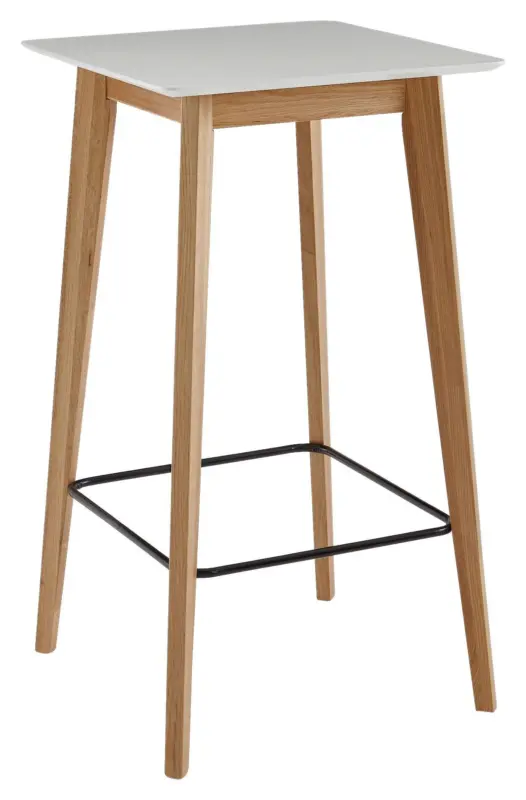 Bartisch Wohnling ca. 60x110x60 cm Wei&szlig;/Eiche