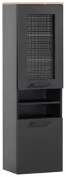 Midischrank Malte Schwarz/Eiche Artisan