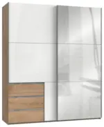 m&ouml;max Dornbirn - Ihr Trendm&ouml;belhaus in Dornbirn Schwebet&uuml;renschrank Level 36D ca. 200 cm Wei&szlig;/Eiche Dekor