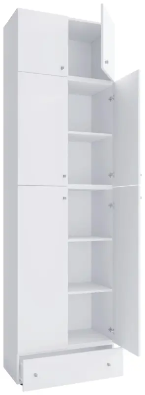 Kleiderschrank Lona XXL Wei&szlig; ca. 70x240x39 cm