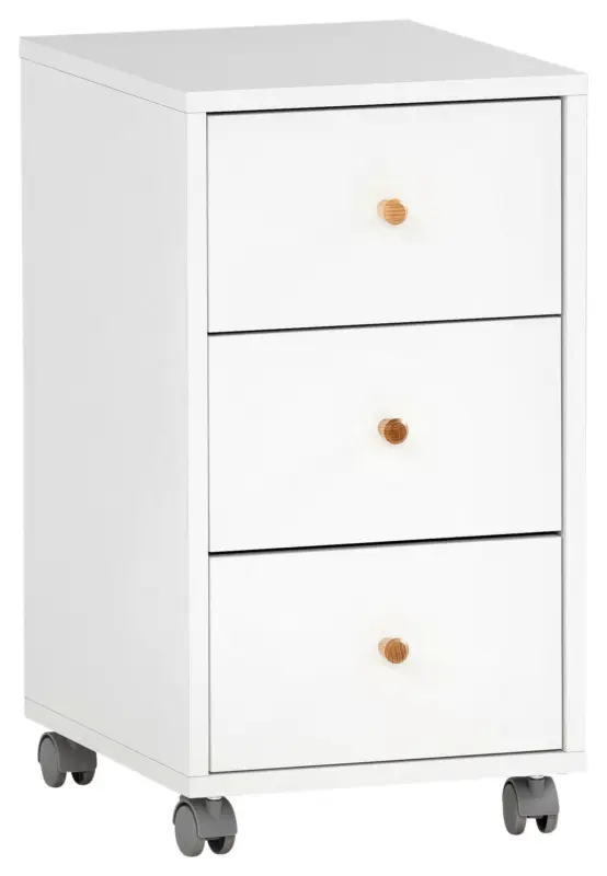 Rollcontainer Serie 500 Wei&szlig; ca. 32,6x59,7x39,1cm