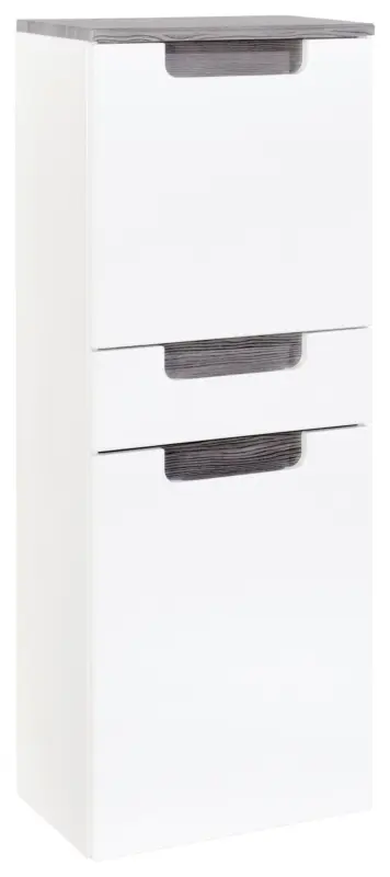 Midischrank Siena Wei&szlig;/Eichefarbe