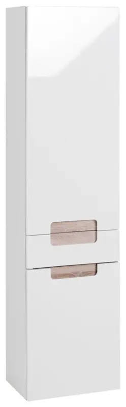 Hochschrank Siena Wei&szlig;/Eichefarben