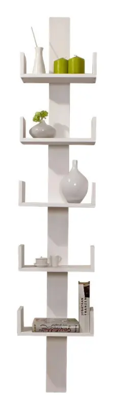 Wandregal Pepe ca. 35x180 cm Holz Wei&szlig;
