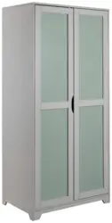 Dreht&uuml;renschrank Prati Grau/Salbeigr&uuml;n