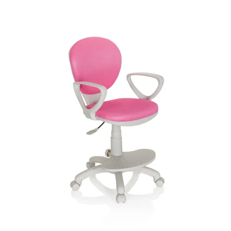 Jugenddrehstuhl Colour ca. 53x83-95x51 cm Pink/Grau