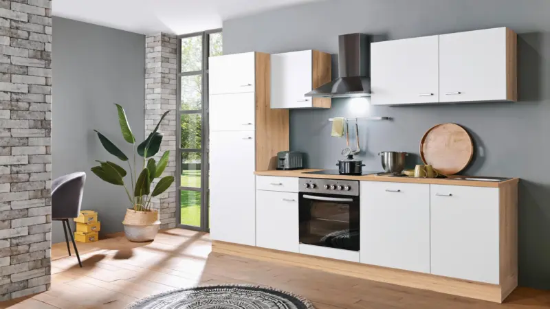K&uuml;chenblock Artisan-Classic Wei&szlig; B: ca. 280 cm
