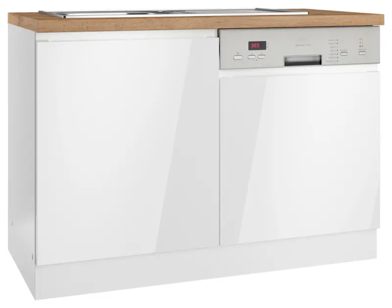 Sp&uuml;lenunterschrank Monza ca. 120x86 cm Wei&szlig;/Eiche