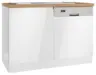 Sp&uuml;lenunterschrank Monza ca. 120x86 cm Wei&szlig;/Eiche