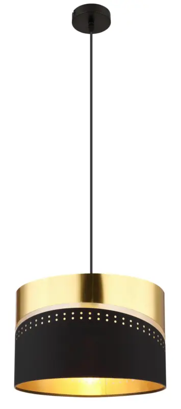 H&auml;ngeleuchte Or Schwarz/Goldfarben max. 60 W