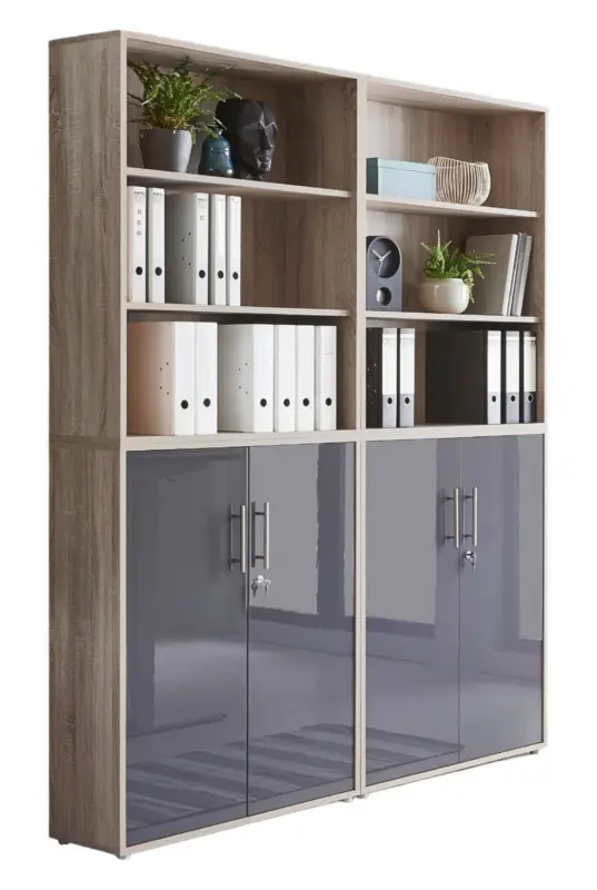 Aktenschrank Office Edition Sw Set 11 Sonoma Eiche/Anthrazit