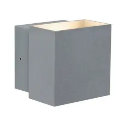 LED-Wandleuchte Cybo in Grau max. 3 Watt Wandlampe