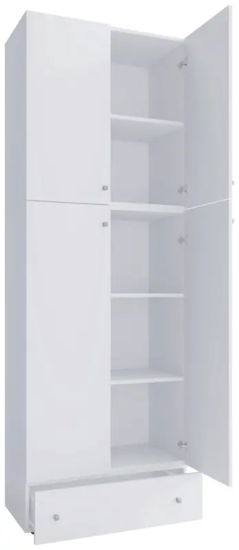 Schuhschrank Lona XXL ca.70x200x39cm Wei&szlig;
