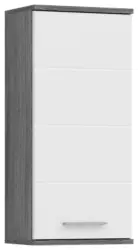 H&auml;ngerschrank Blake ca. 35x77 cm Rauchsilber/Wei&szlig;