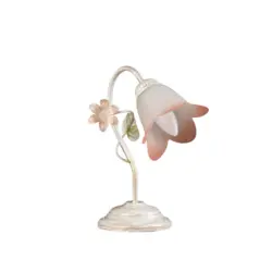 Tischleuchte Botton d'oro Wei&szlig;/Pink max. 6 Watt