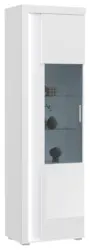 Vitrine Skylight ca. 60x202 cm Wei&szlig; hochglanz