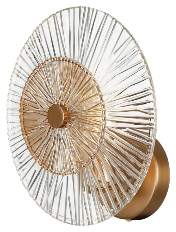 Wandleuchte Aster Goldfarben max. 40 Watt Wandlampe
