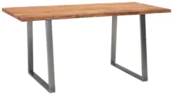 Schreibtisch WL7 .266 Akaziefarben/Chromfarben