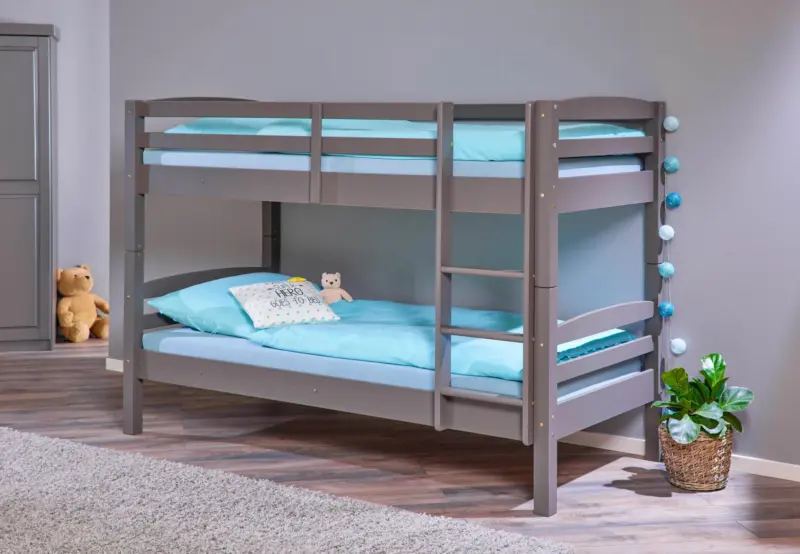 Etagenbett Holz Lavius Grau