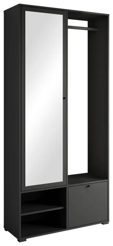 Garderobe Dino ca. 90x190 cm Schwarz