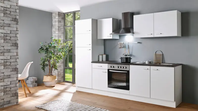 K&uuml;chenblock White-Classic Wei&szlig; B: ca. 270 cm