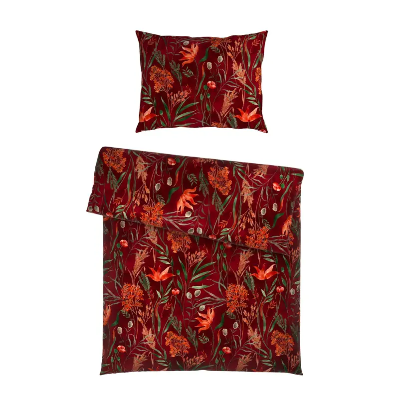 Bettw&auml;sche Nora XL Rot ca. 140x220cm