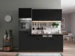 m&ouml;max Dornbirn - Ihr Trendm&ouml;belhaus in Dornbirn K&uuml;chenblock Oliver mit Ger&auml;ten ca. 205 cm Schwarz