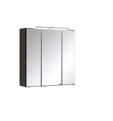 Spiegelschrank Cardiff mit Dreht&uuml;ren ca. 60x64 cm Grau