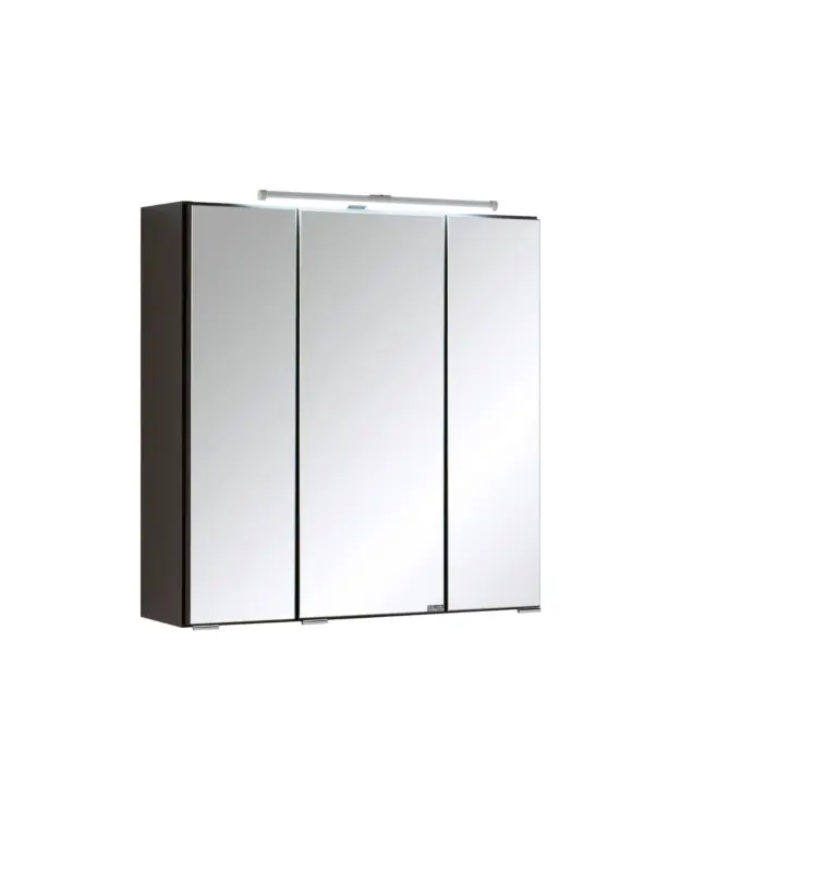 Spiegelschrank Cardiff mit Dreht&uuml;ren ca. 60x64 cm Grau