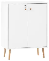 Aktenschrank Jonte ca. 65x87 cm Wei&szlig;