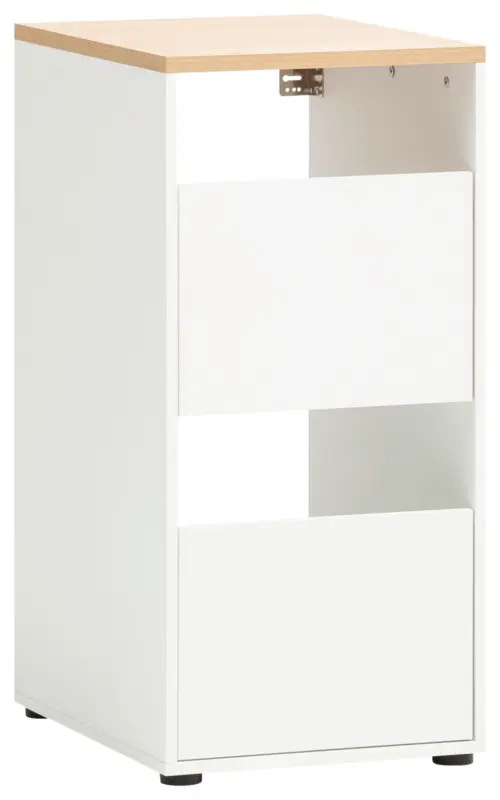 Mehrzweckschrank Solea Wei&szlig;/Eiche