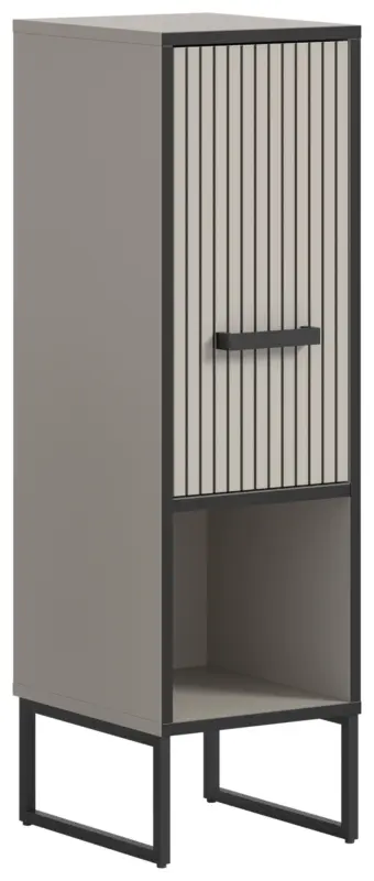 Midischrank Bagno Kaschmir/Schwarz