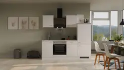 K&uuml;chenblock Wito mit Ger&auml;ten ca. 220 cm Wei&szlig;