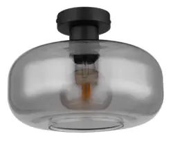 Deckenleuchte Giuseppe in Schwarz max. 40 Watt Deckenlampe